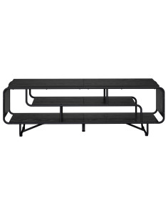 Supporto TV 140 x 36 x 45 cm Rovere Nero Legno ingegnerizzato 2