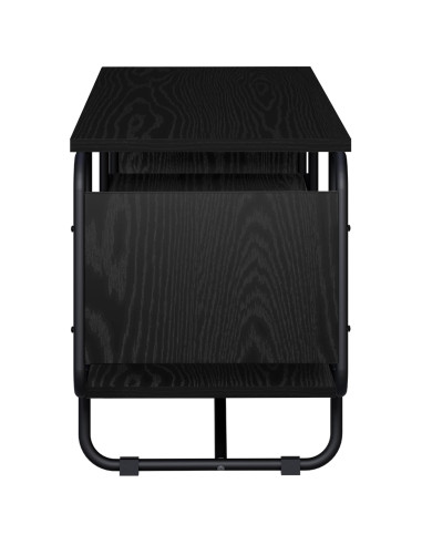 Supporto TV 140 x 36 x 45 cm Rovere Nero Legno ingegnerizzato