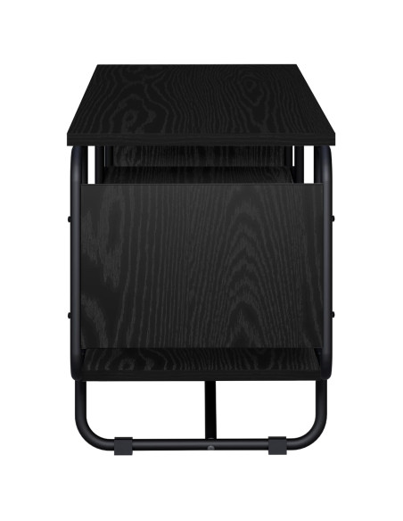 Supporto TV 140 x 36 x 45 cm Rovere Nero Legno ingegnerizzato
