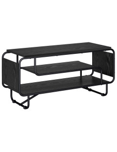 Supporto TV 98 x 36 x 45 cm Rovere Nero Legno ingegnerizzato