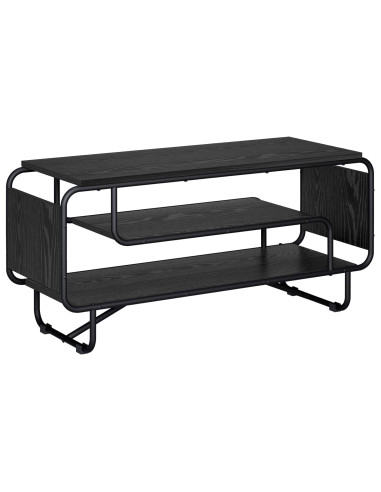Supporto TV 98 x 36 x 45 cm Rovere Nero Legno ingegnerizzato
