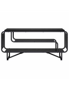 Supporto TV 98 x 36 x 45 cm Rovere Nero Legno ingegnerizzato 2