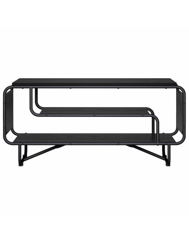 Supporto TV 98 x 36 x 45 cm Rovere Nero Legno ingegnerizzato