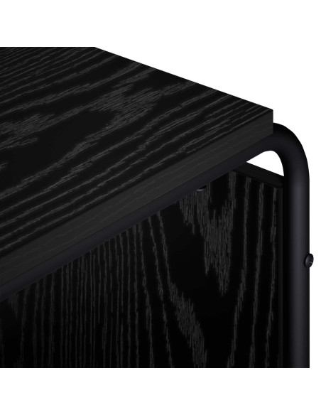 Supporto TV 98 x 36 x 45 cm Rovere Nero Legno ingegnerizzato