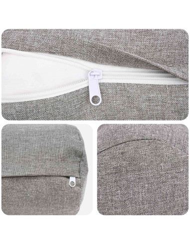 Cuscino con cuscino HEERLEN 6 pz Grigio Nuvola Tessuto