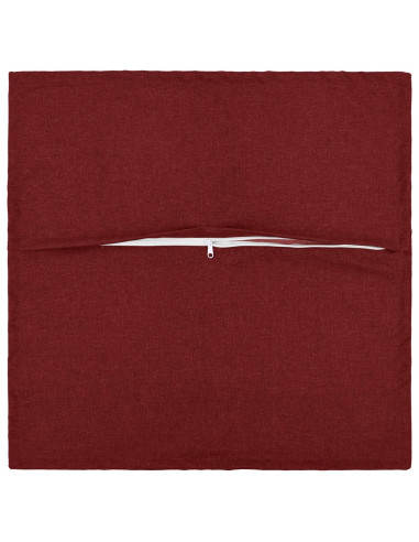 Cuscino con cuscino HOUTEN 6 pz Rosso Vino Lino