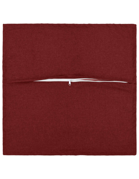 Cuscino con cuscino HOUTEN 6 pz Rosso Vino Lino