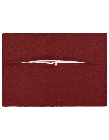 Cuscino con cuscino HOUTEN 6 pz Rosso Vino Lino
