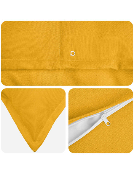 Cuscino con cuscino HOUTEN 2 pz Giallo Chiaro Lino