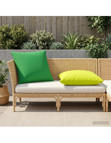 Federa 2 pcs HEERLEN Verde brillante. 80 x 80 cm Poliestere