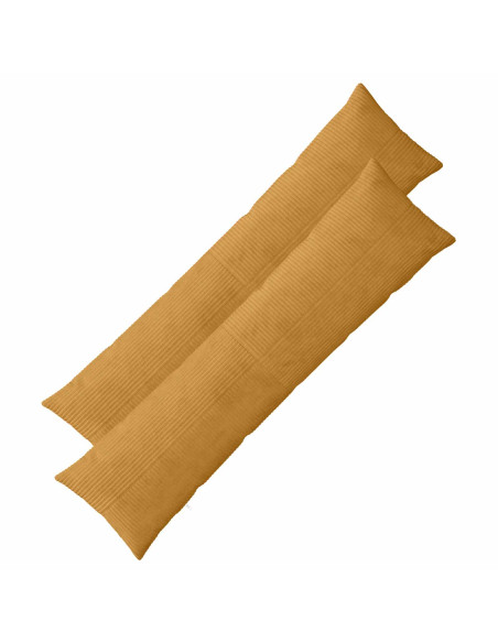 Federa 2 pcs ALMELO Giallo 40 x 145 cm corduroy