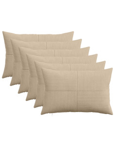 Federa 6 pcs ALMELO Tortora 50 x 75 cm corduroy