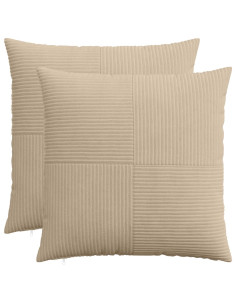 Federa 2 pcs ALMELO Tortora 70 x 70 cm corduroy