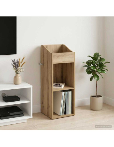 Mobile porta vinili Rovere Artigianale 36 x 36 x 95,5 cm