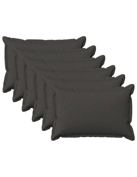 Federa 6 pcs HOUTEN Grigio Scuro 30 x 50 cm Lino