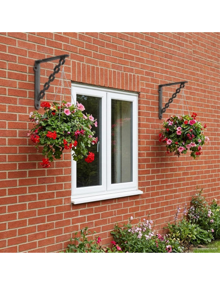 Supporti per mensole da parete 12 pz Nero 14.5 x 14.5 x 3 cm