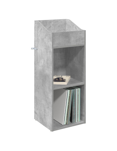 Mobile porta vinili Grigio Cemento 36 x 36 x 95,5 cm