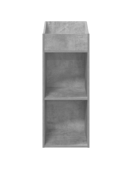 Mobile porta vinili Grigio Cemento 36 x 36 x 95,5 cm