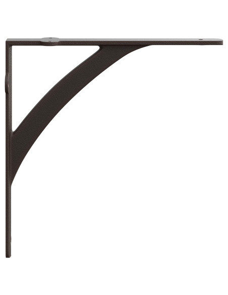 Supporti per mensole da parete 12 pz Marrone Antico