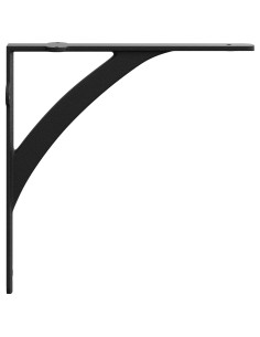 Supporti per mensole da parete 12 pz Nero 10 x 10 x 3 cm 2