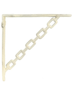 Supporti per mensole da parete 12 pz Bianco Antico 2