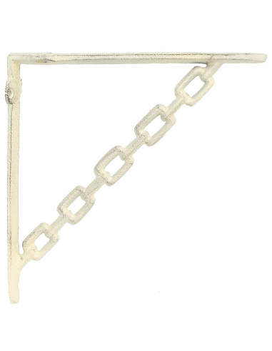Supporti per mensole da parete 12 pz Bianco Antico