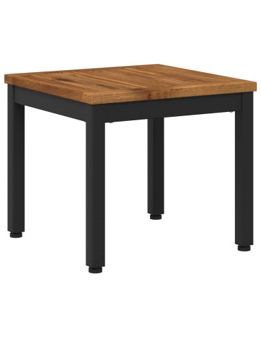 Tavolino da salotto Naturale e Nero 40 x 40,5 x 36 cm