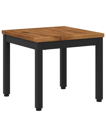 Tavolino da salotto Naturale e Nero 40 x 40,5 x 36 cm