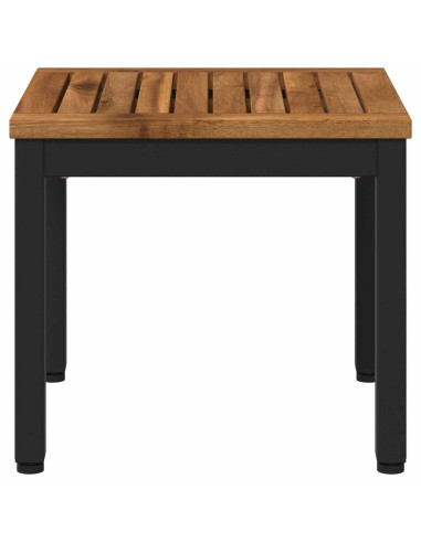Tavolino da salotto Naturale e Nero 40 x 40,5 x 36 cm