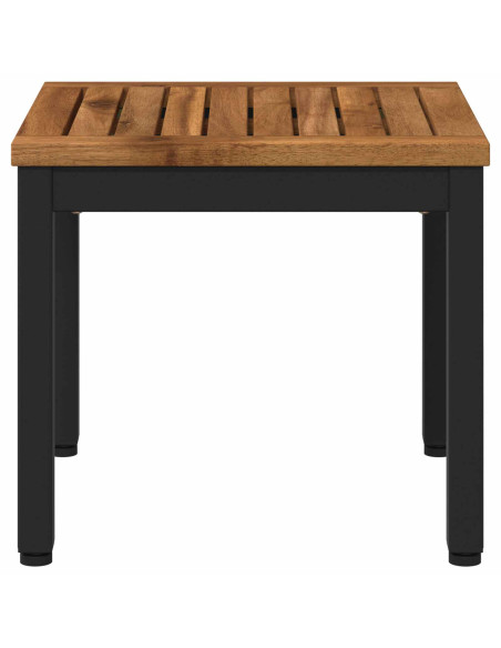 Tavolino da salotto Naturale e Nero 40 x 40,5 x 36 cm