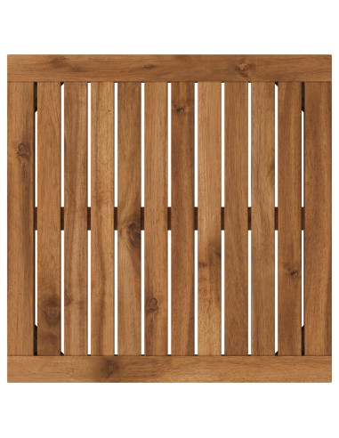 Tavolino da salotto Naturale e Nero 50 x 48,5 x 36 cm