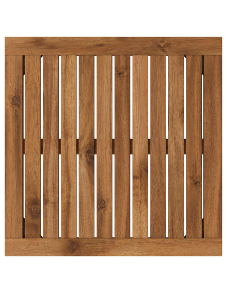 Tavolino da salotto Naturale e Nero 50 x 48,5 x 36 cm