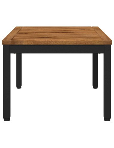 Tavolino da salotto Naturale e Nero 50 x 60,5 x 36 cm