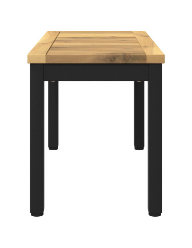 Tavolino da salotto Bianco e Nero 60,5 x 30 x 36 cm