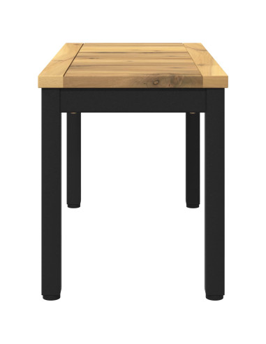 Tavolino da salotto Bianco e Nero 60,5 x 30 x 36 cm