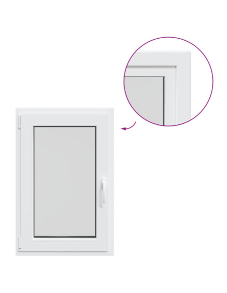 Finestra per Soffitta RISOR 50 x 100 cm PVC e Vetro