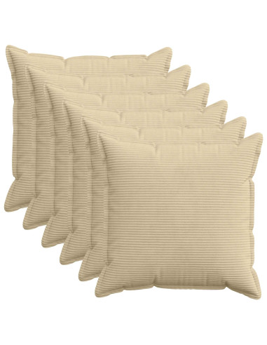 Federa 6 pz HOUTEN Grigio Verde Chiaro 70 x 70 cm corduroy