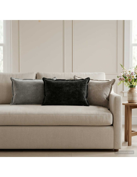 Federa 6 pz HOUTEN Grigio Scuro 30 x 50 cm Tessuto Chenille