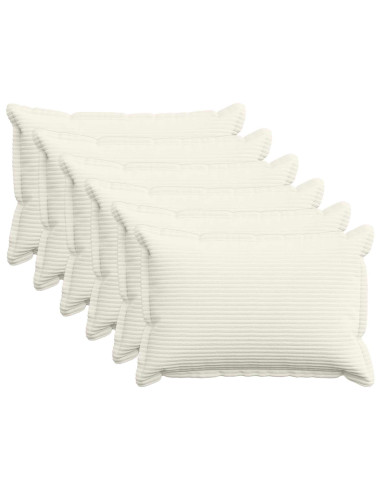 Federa 6 pz HOUTEN Crema 30 x 50 cm corduroy