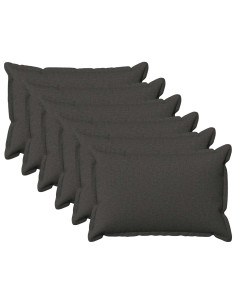 Federa 6 pcs HOUTEN Grigio Scuro 40 x 60 cm Lino