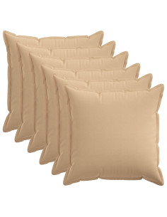 Federa 6 pcs HOUTEN Crema 60 x 60 cm Lino
