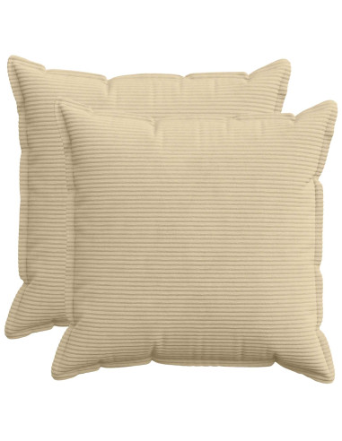 Federa 2 pz HOUTEN Grigio Verde Chiaro 60 x 60 cm corduroy