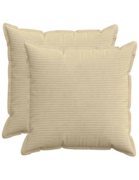 Federa 2 pz HOUTEN Grigio Verde Chiaro 60 x 60 cm corduroy
