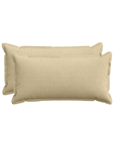 Federa 2 pz HOUTEN Grigio Verde Chiaro 40 x 70 cm corduroy