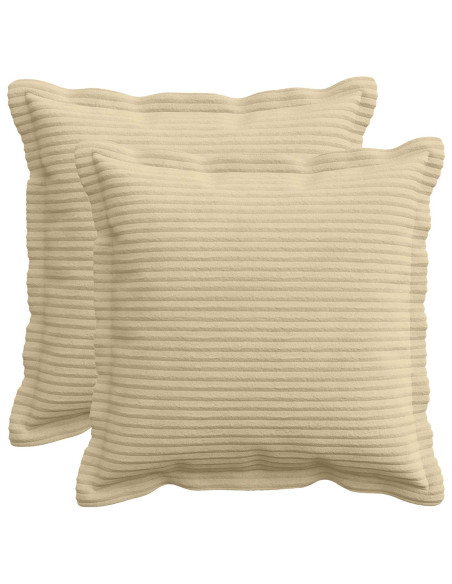 Federa 2 pz HOUTEN Grigio Verde Chiaro 35 x 35 cm corduroy