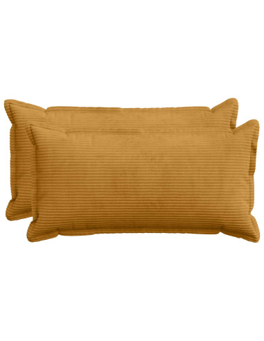 Federa 2 pz HOUTEN Giallo 40 x 70 cm corduroy