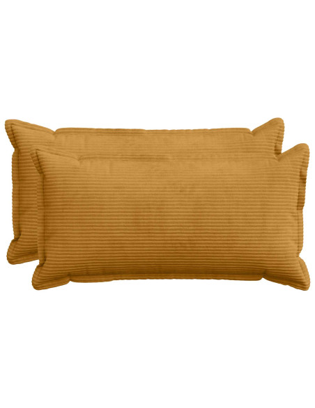 Federa 2 pz HOUTEN Giallo 40 x 70 cm corduroy