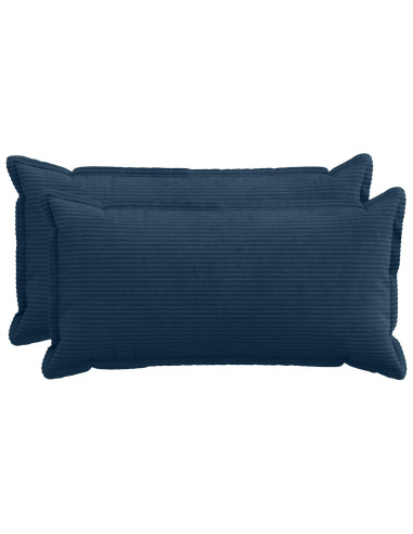 Federa 2 pz HOUTEN Blu navy 40 x 70 cm corduroy