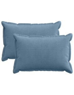 Federa 2 pz HOUTEN Blu 50 x 70 cm corduroy