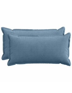 Federa 2 pz HOUTEN Blu 40 x 70 cm corduroy